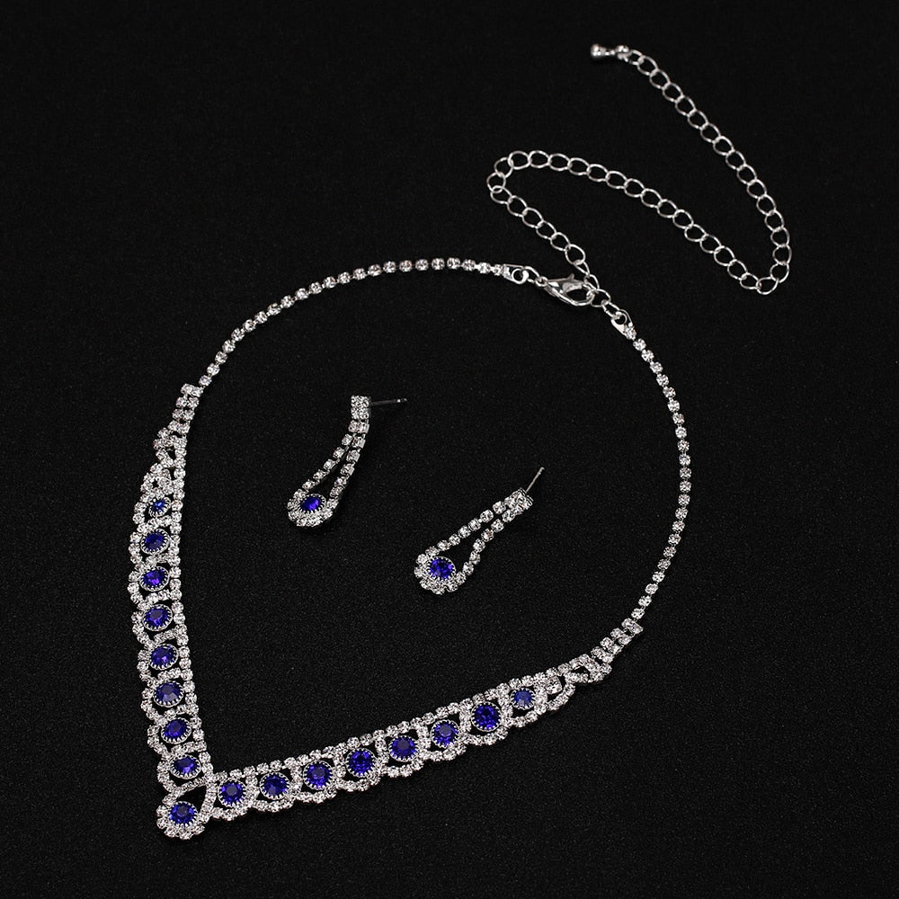 Conjunto Colar e Brincos Meghan em Prata 925