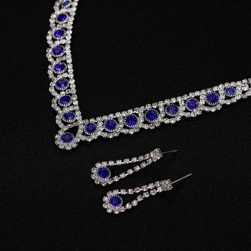 Conjunto Colar e Brincos Meghan em Prata 925
