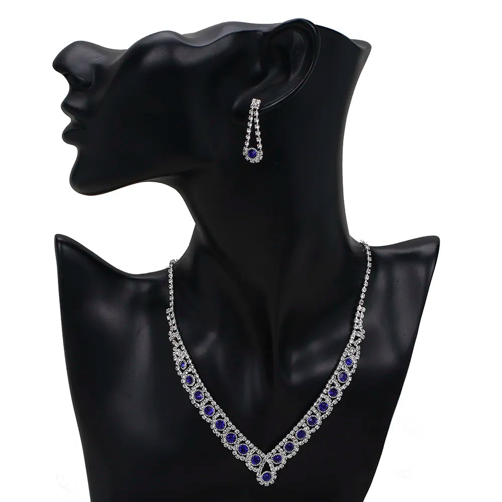 Conjunto Colar e Brincos Meghan em Prata 925