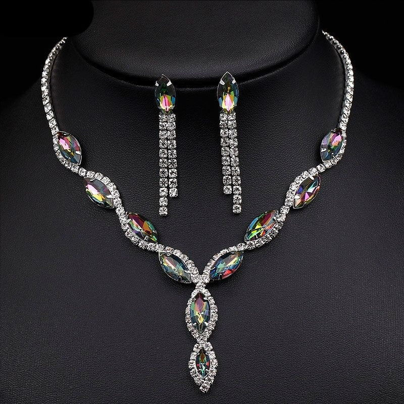 Conjunto Colar e Brincos Cascata Dianna