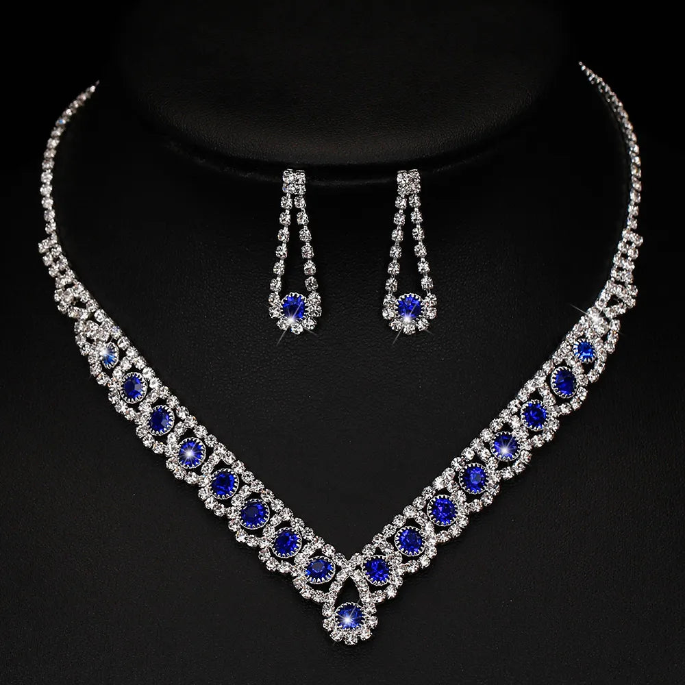 Conjunto Colar e Brincos Meghan em Prata 925