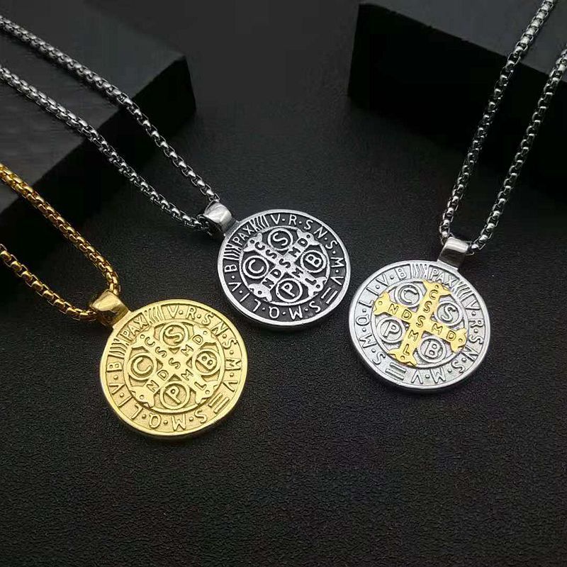 Colar Medalha de São Bento Dupla Face com 6 Modelos