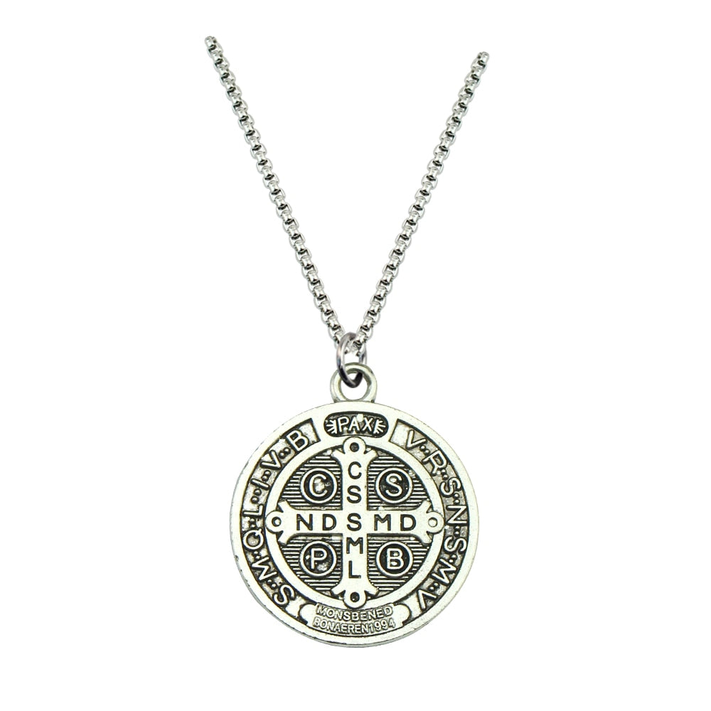 Colar e Medalha de São Bento Dupla Face