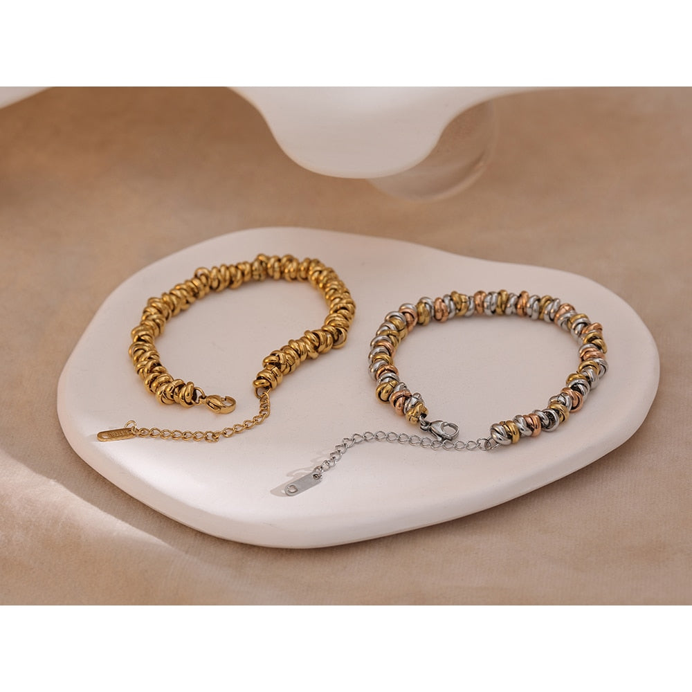 Pulseira Charm Mix e Ouro 18K