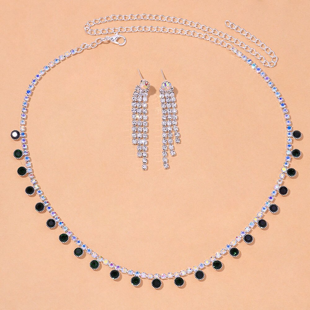 Conjunto Leslie Noturno em Prata 925