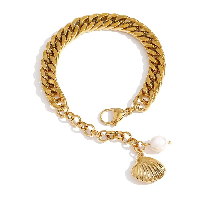 Pulseira Mar de Pérolas em Ouro 18K