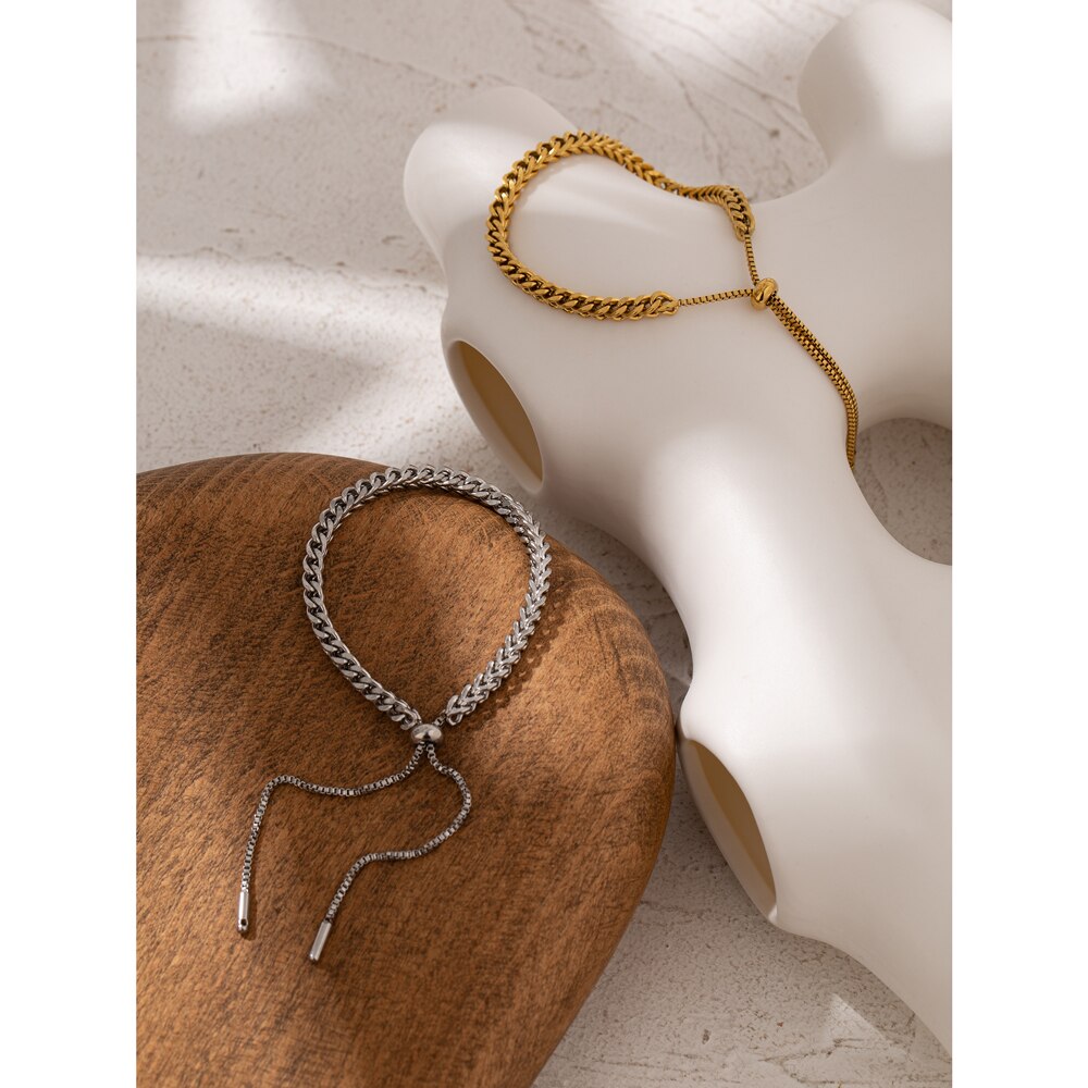 Pulseira Minimalista em Ouro 18K e Prata 925