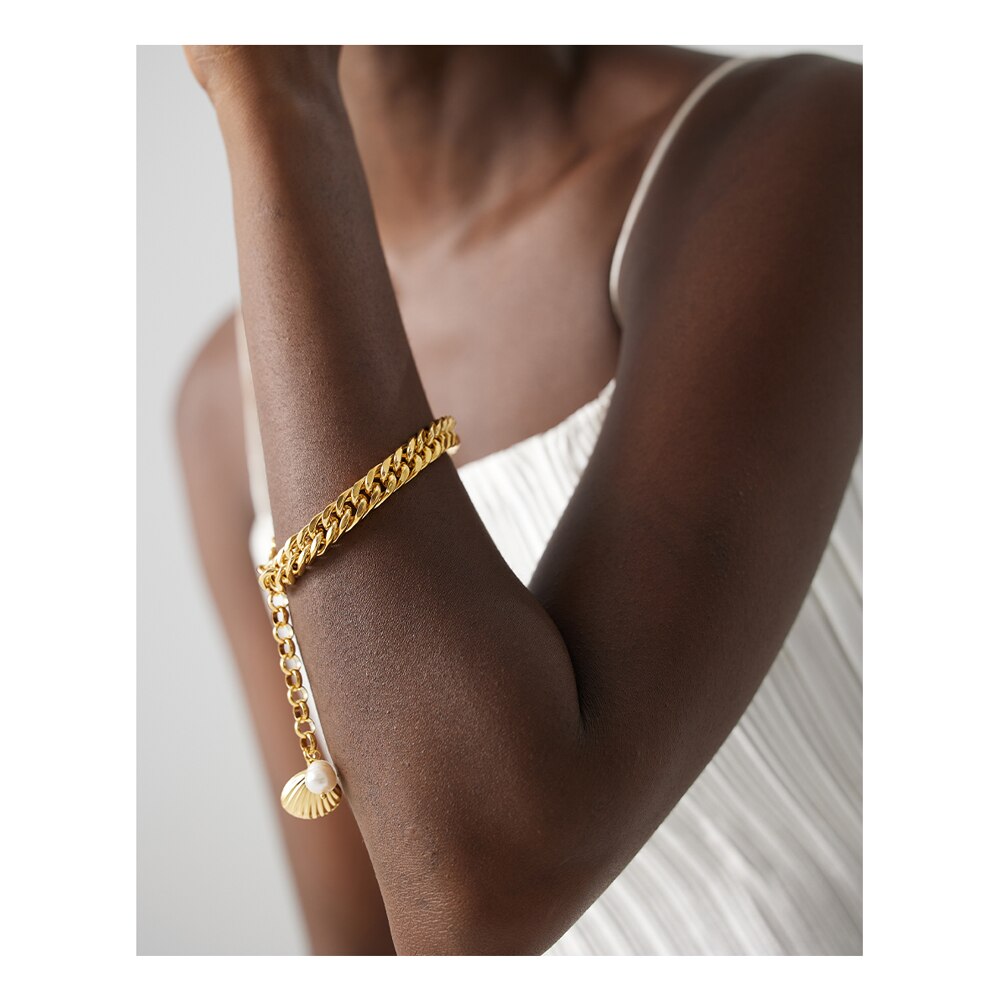 Pulseira Mar de Pérolas em Ouro 18K