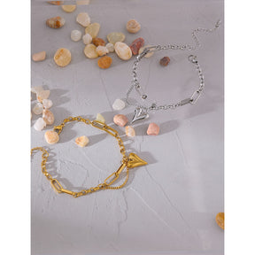 Pulseira Mini Heart em Prata 925 ou Ouro 18K