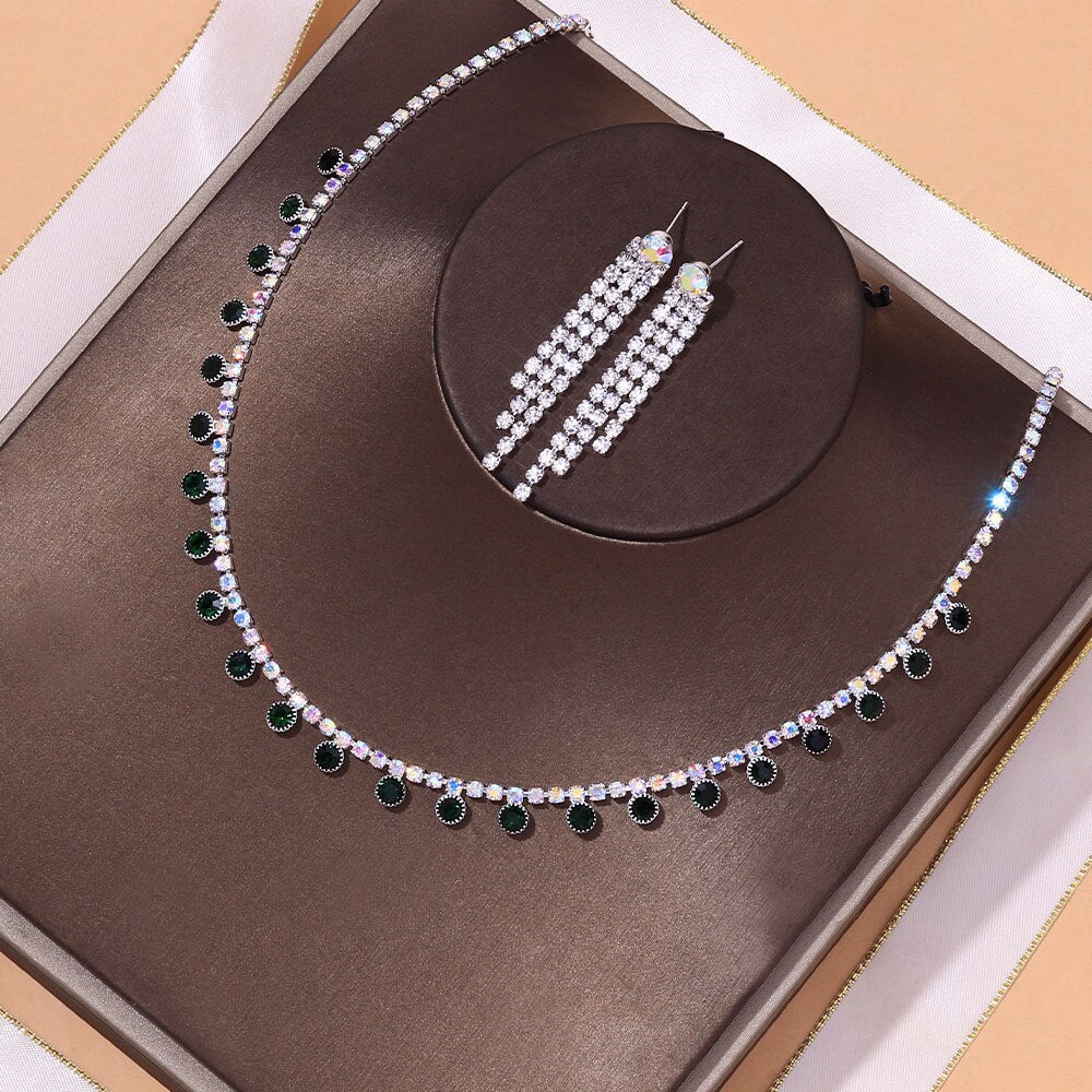 Conjunto Leslie Noturno em Prata 925