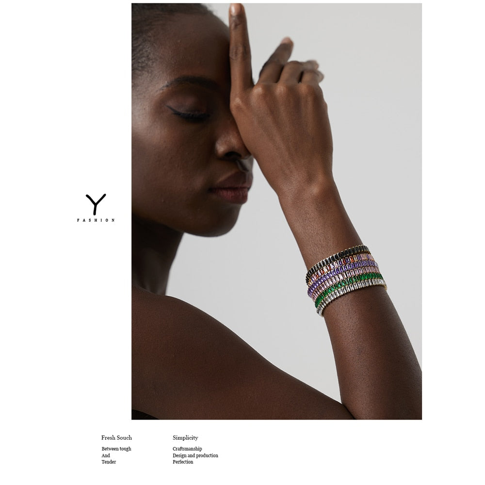 Pulseira Riviera Cravejada de Zircônias 8 Modelos