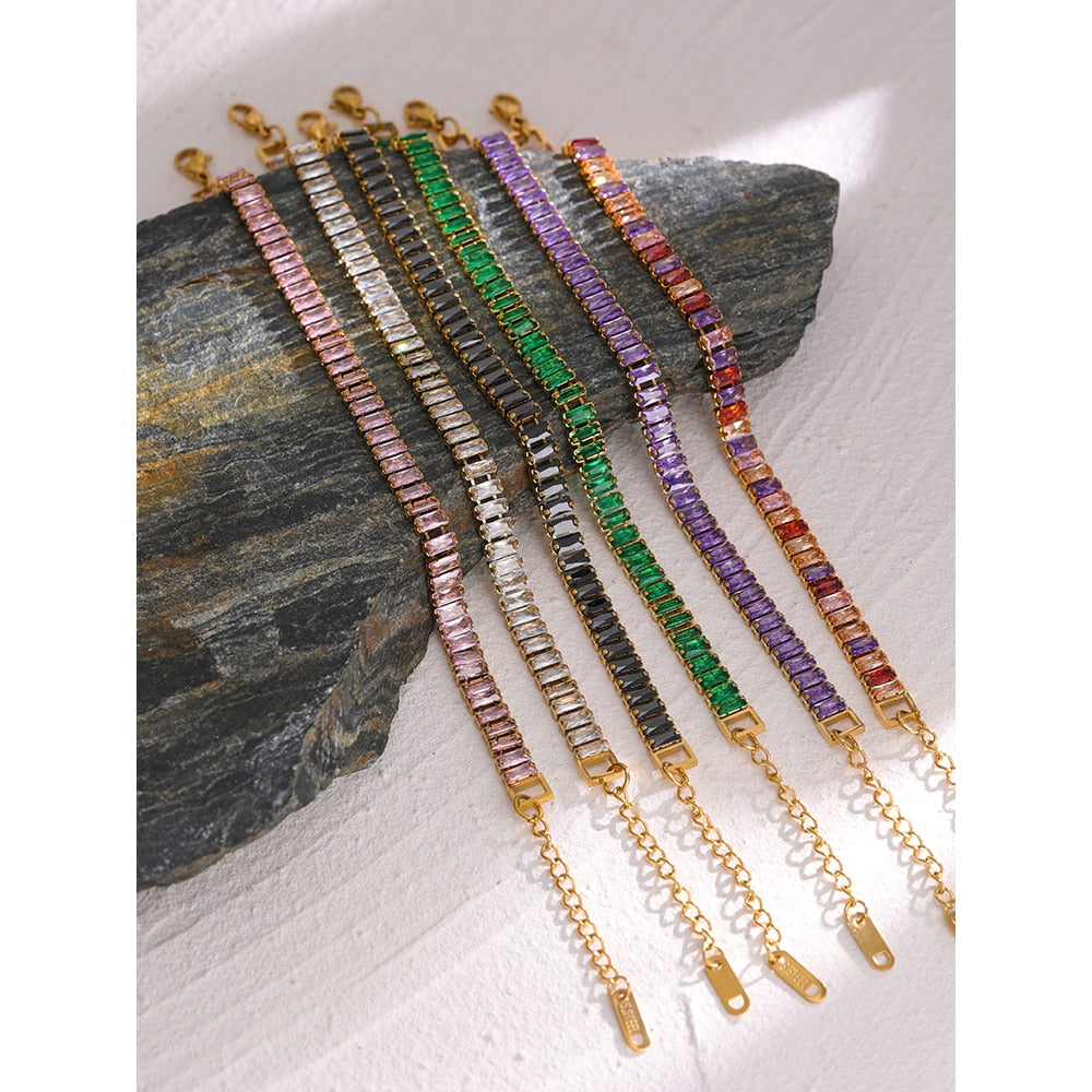 Pulseira Riviera Cravejada de Zircônias 8 Modelos