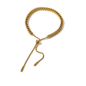Pulseira Minimalista em Ouro 18K e Prata 925