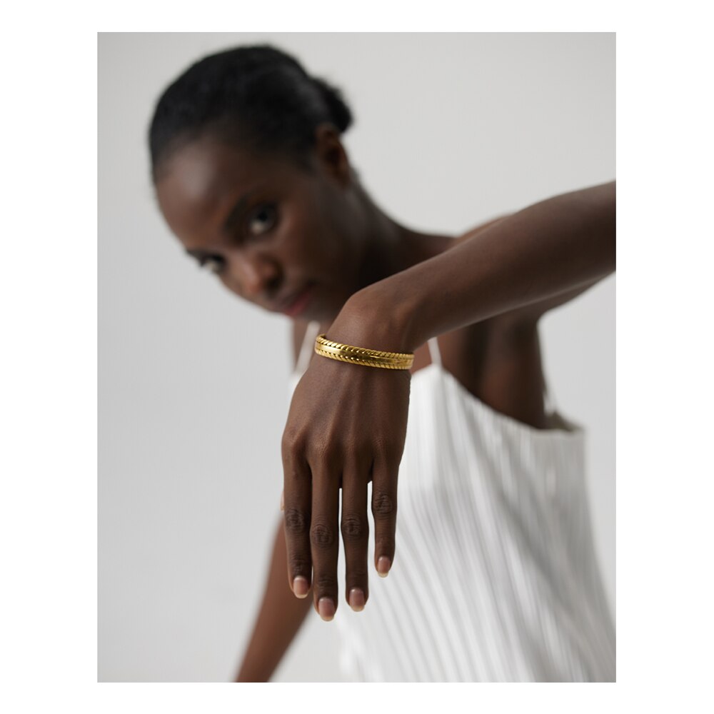 Bracelete Ártemis Banhado em Ouro 18K