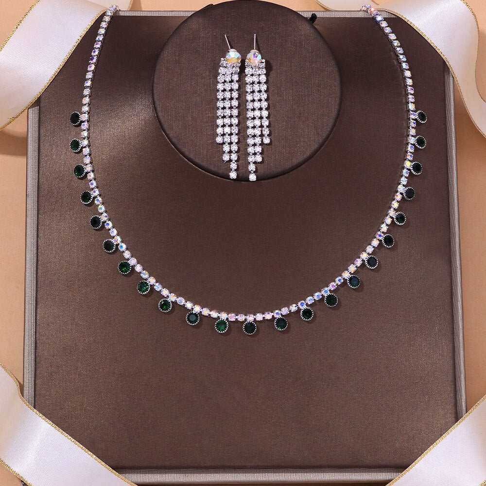 Conjunto Leslie Noturno em Prata 925