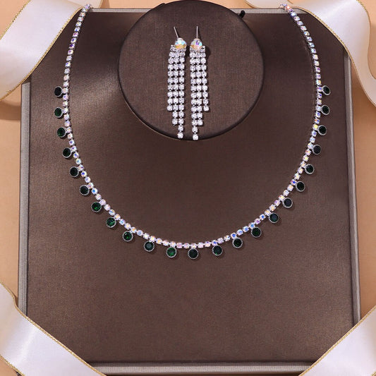 Conjunto Leslie Noturno em Prata 925