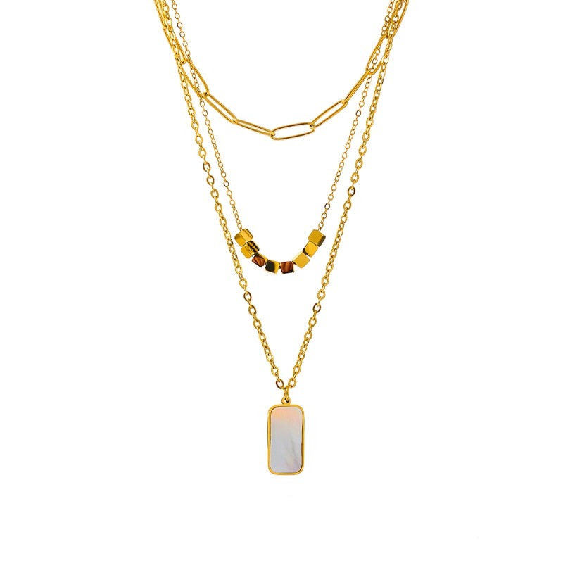 Conjunto Oprah de 3 Colares Cartier em Ouro 18K e Prata 925