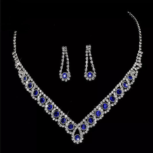 Conjunto Colar e Brincos Meghan em Prata 925