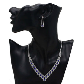 Conjunto Colar e Brincos Meghan em Prata 925