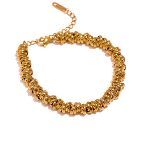 Pulseira Charm Mix e Ouro 18K