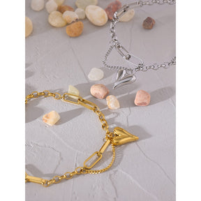 Pulseira Mini Heart em Prata 925 ou Ouro 18K