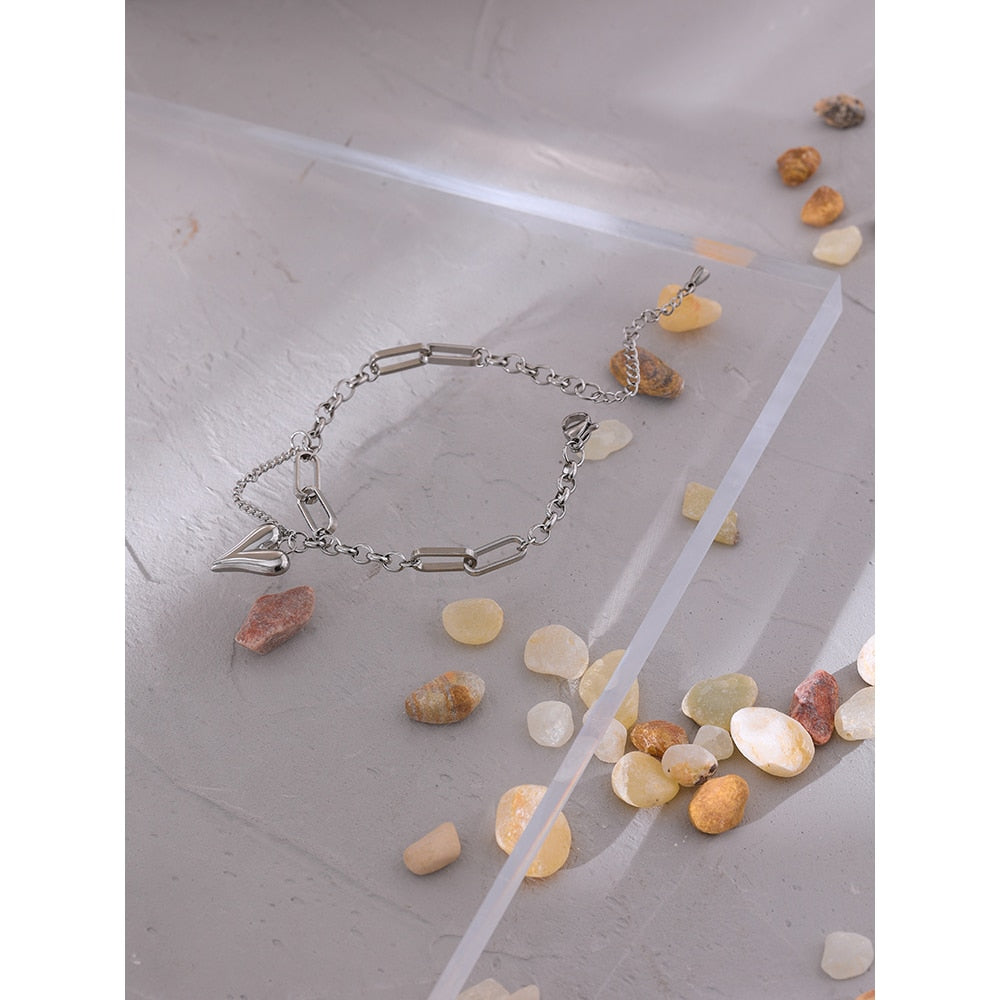 Pulseira Mini Heart em Prata 925 ou Ouro 18K