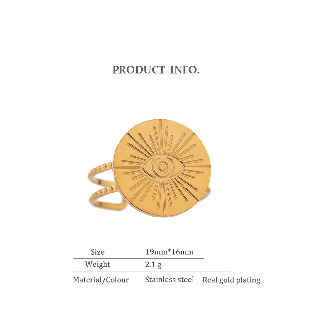 Anel O Olho que Tudo Vê em Ouro 18K