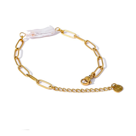Pulseira Moore com Pérola Barroca e Ouro 18K