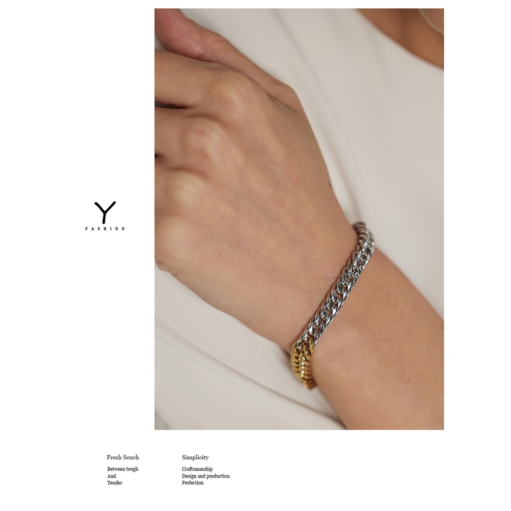 Pulseira Mix Grumet Ouro 18K e Prata 925