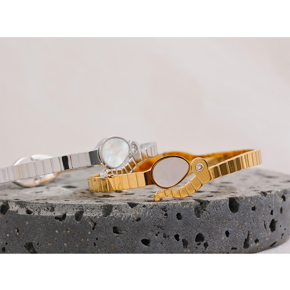 Bracelete Snake Shell em Ouro 18K ou Prata 925