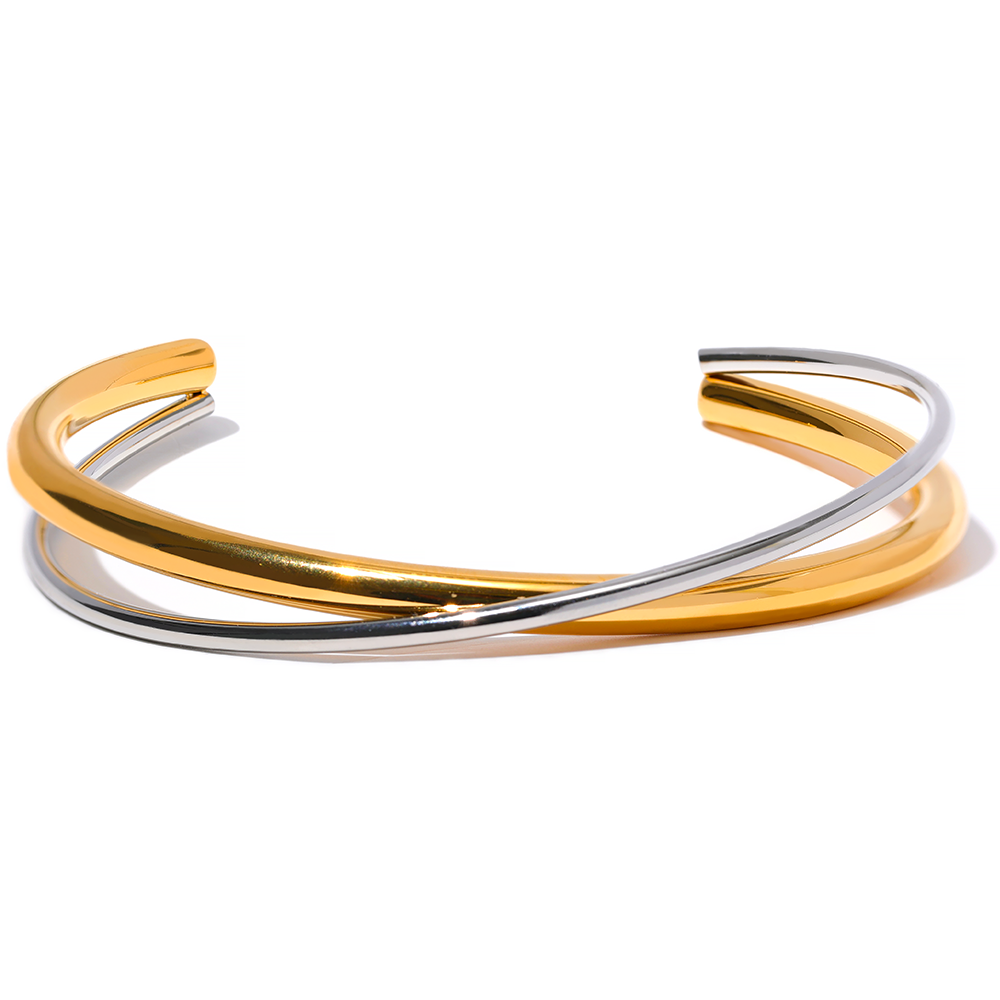 Bracelete Fortuna em Ouro 18K e Prata 925