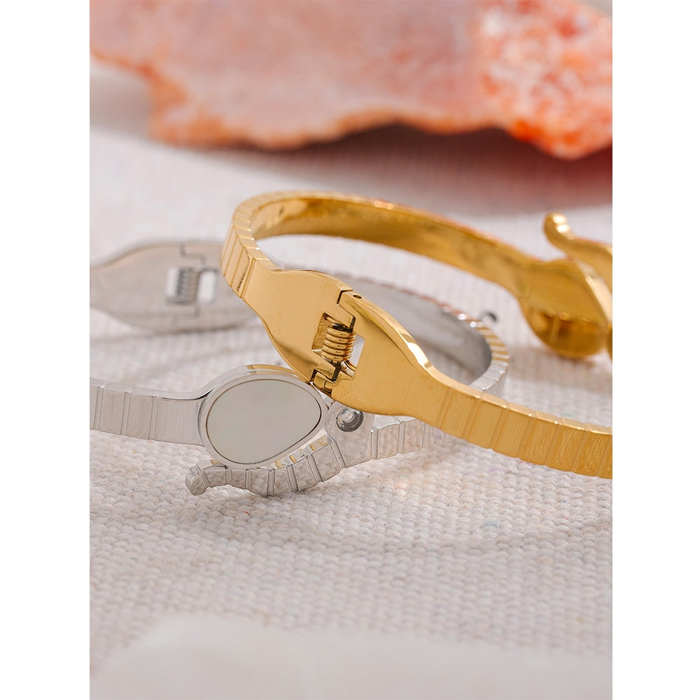 Bracelete Snake Shell em Ouro 18K ou Prata 925