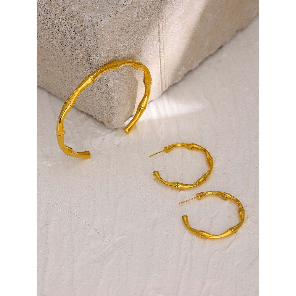 Bracelete Bamboo em Ouro 18K