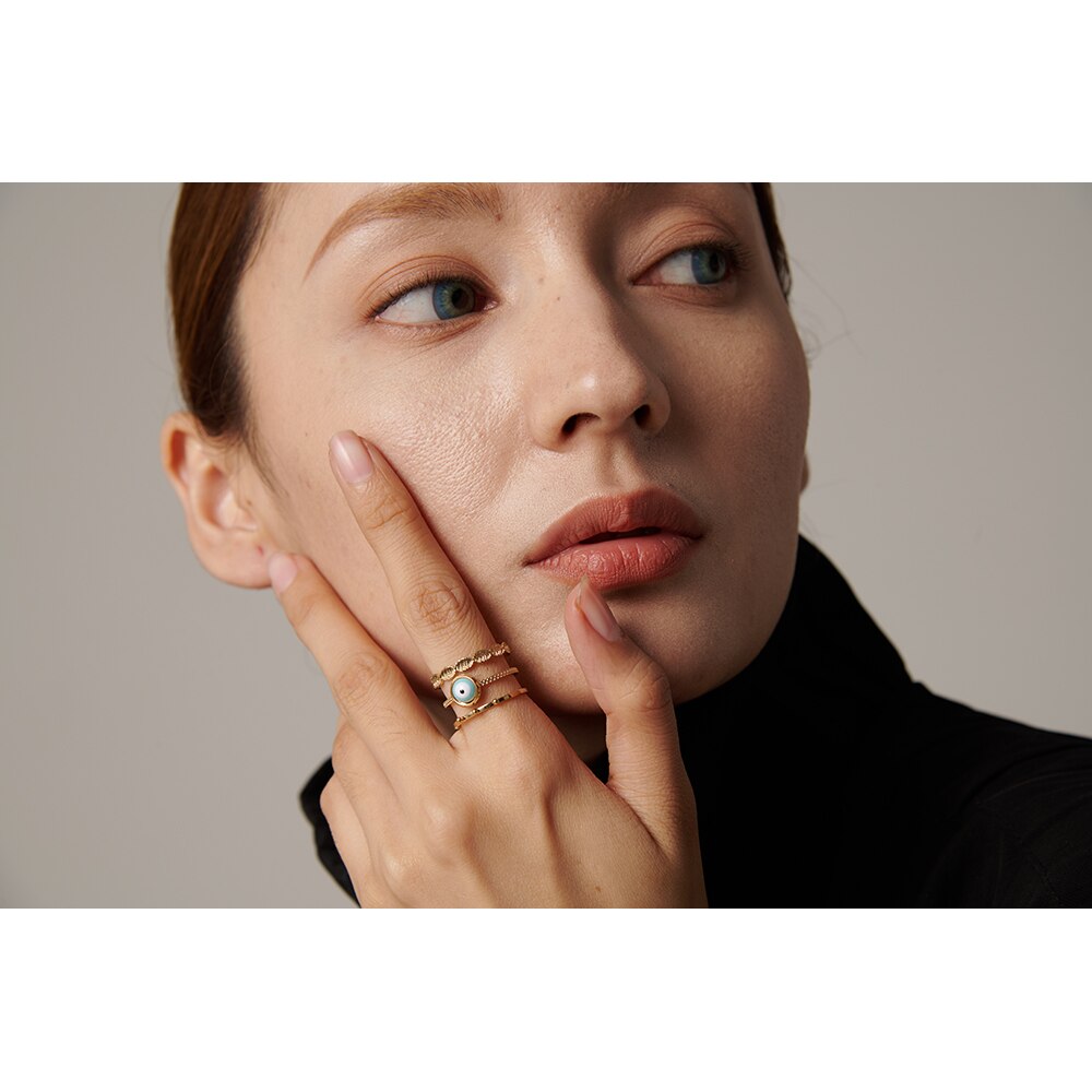 Anel Olho Turco em Ouro 18K