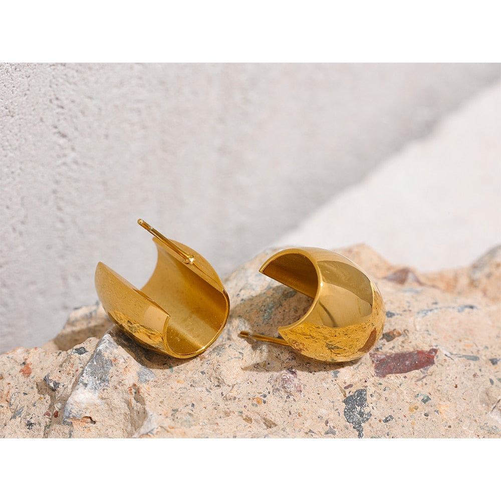 Brinco Chunky em Ouro 18K