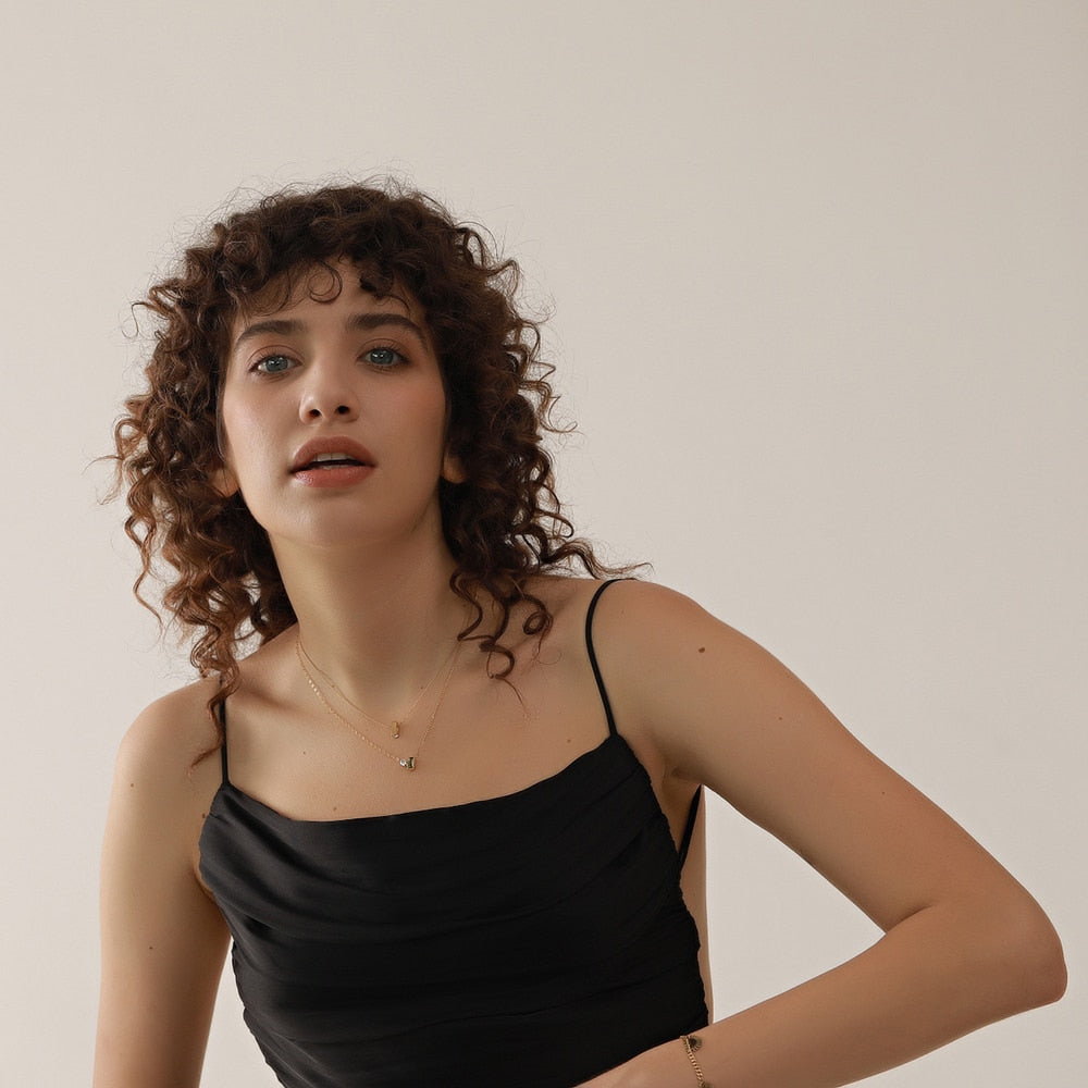 Colar Arabella com Zircônia em Oliva e Ouro 18K