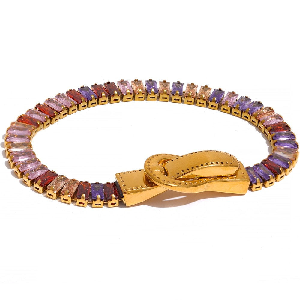 Pulseira Riviera Zephyra em Ouro 18K