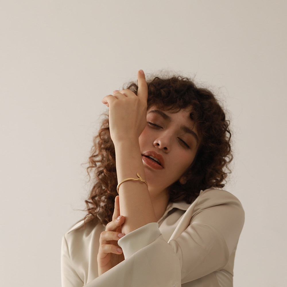 Bracelete de Serpente em Ouro 18K