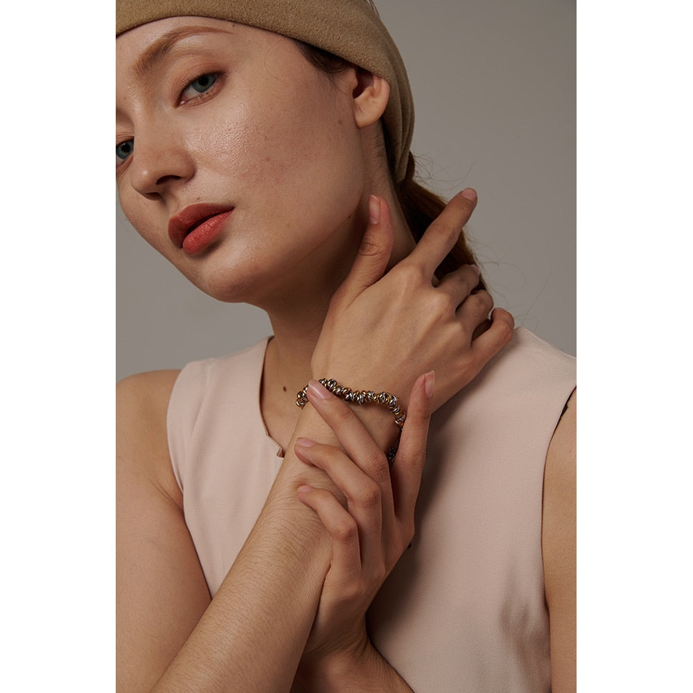 Pulseira Charm Mix e Ouro 18K