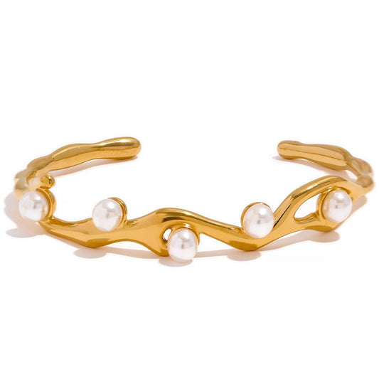 Bracelete Hera de Pérolas em Ouro 18K