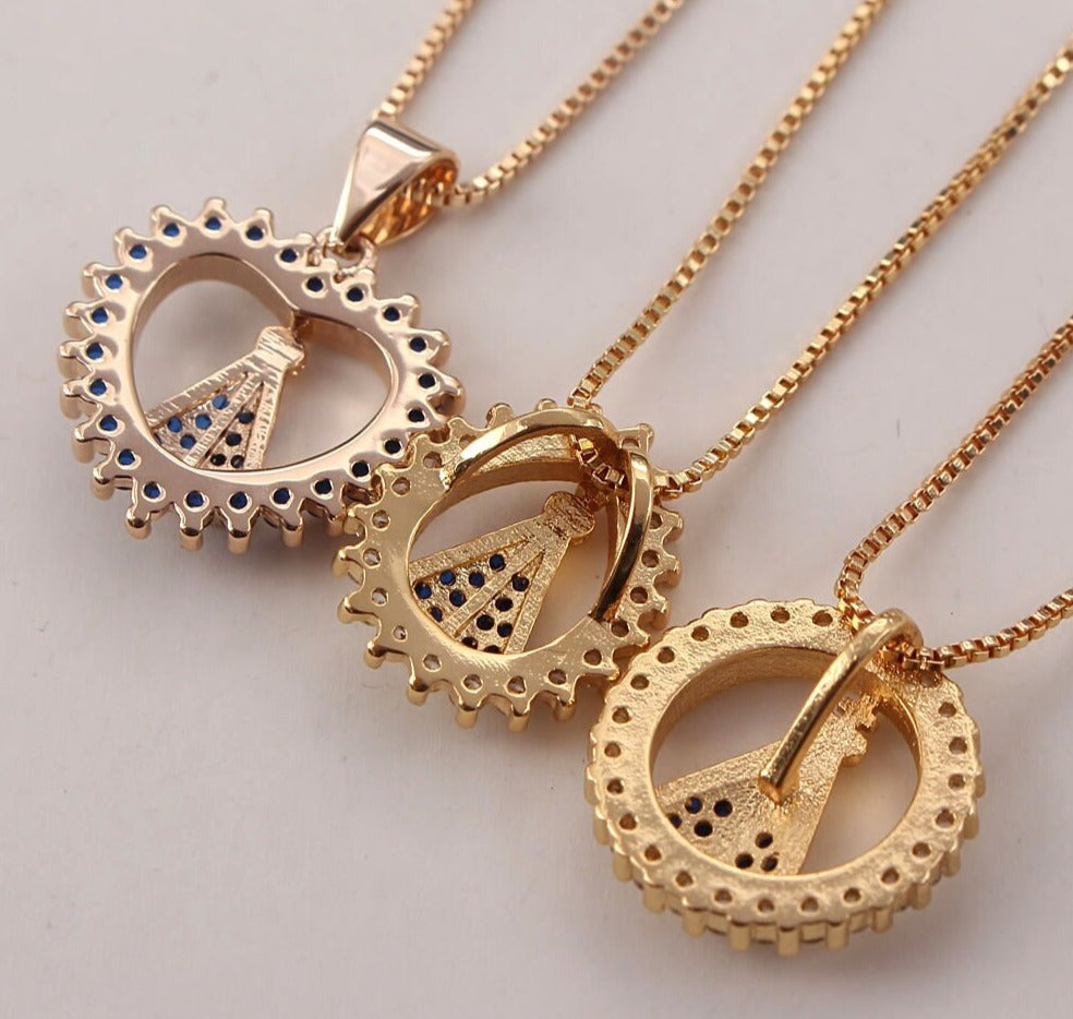 Conjunto Colar e Brincos Nossa Senhora Aparecida