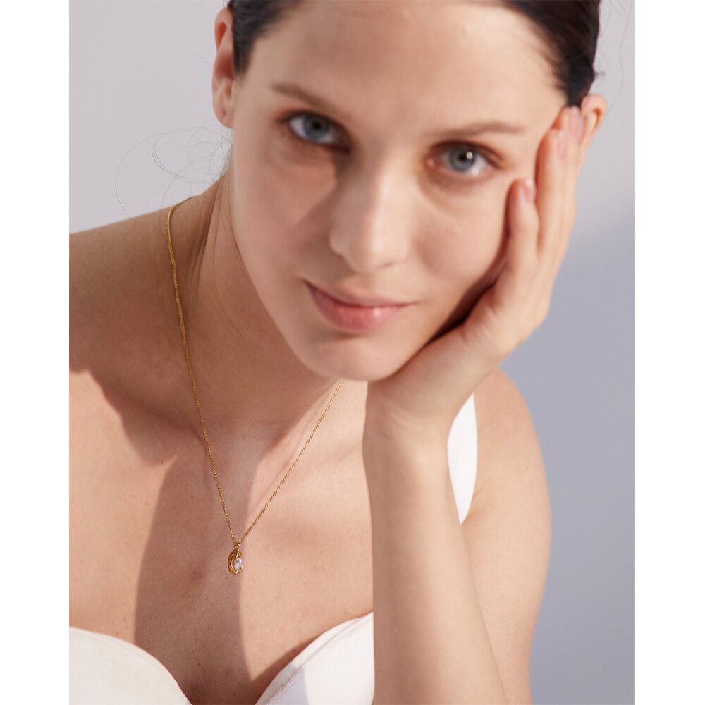 Colar Elegance de Pérola Barroca em Ouro 18K