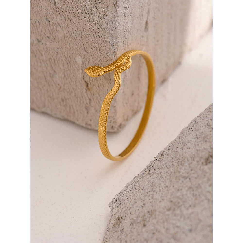 Bracelete de Serpente em Ouro 18K