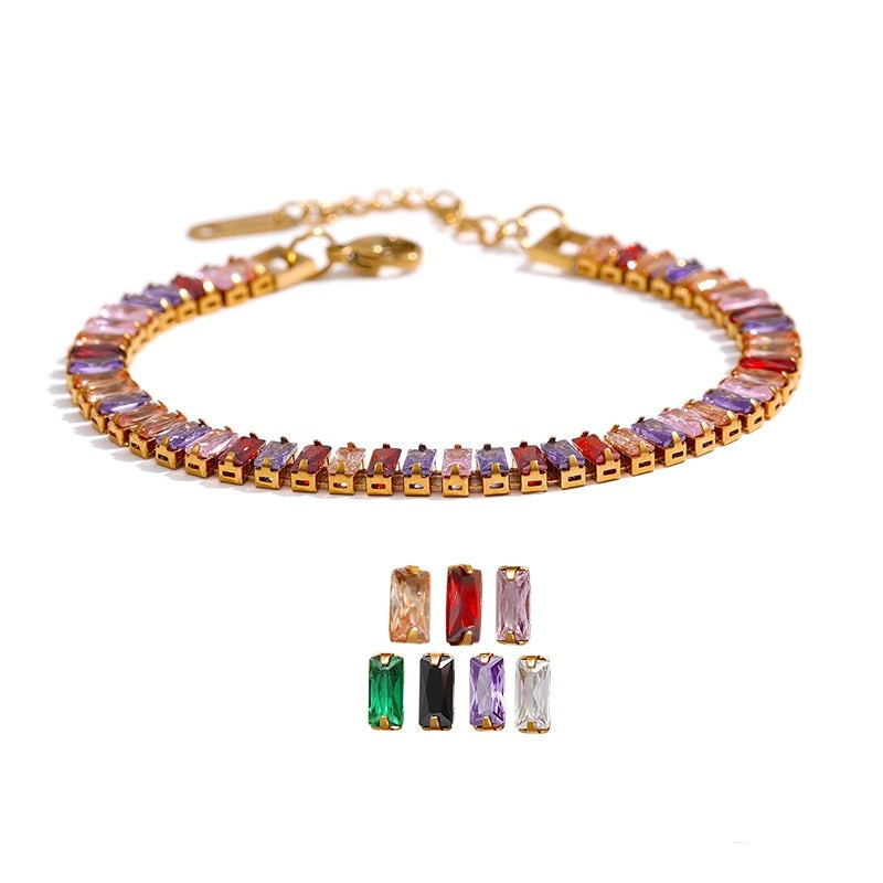 Pulseira Riviera Cravejada de Zircônias 8 Modelos