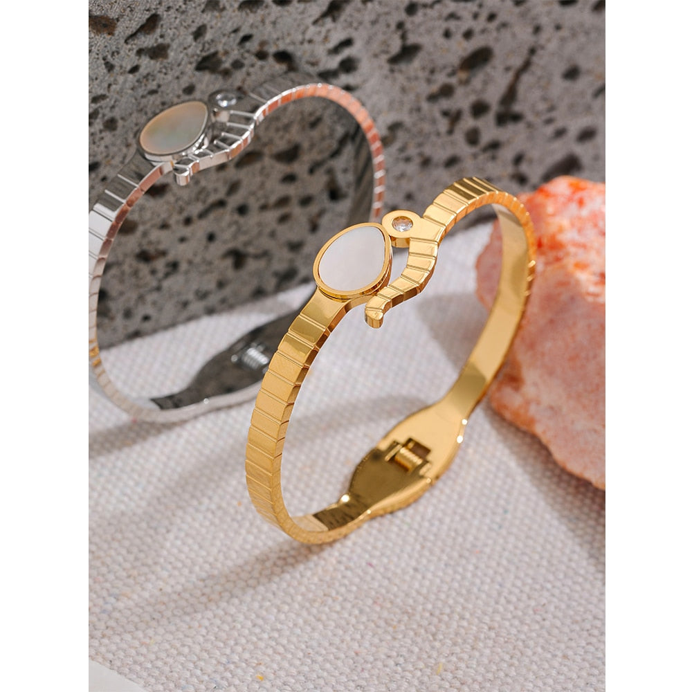 Bracelete Snake Shell em Ouro 18K ou Prata 925