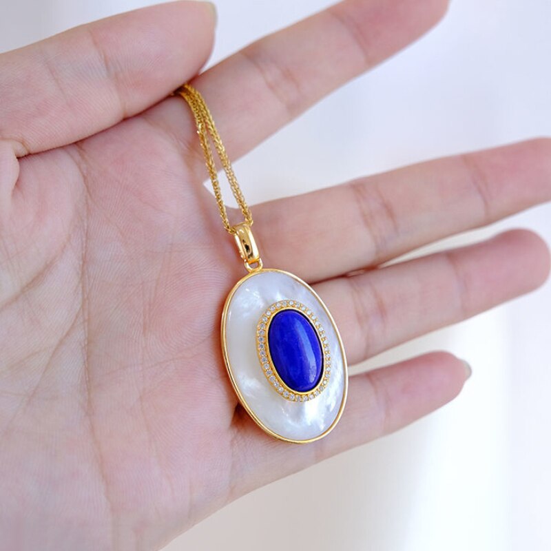 Conjunto Colar e Brincos Lápis-Lazuli em Ouro 18K