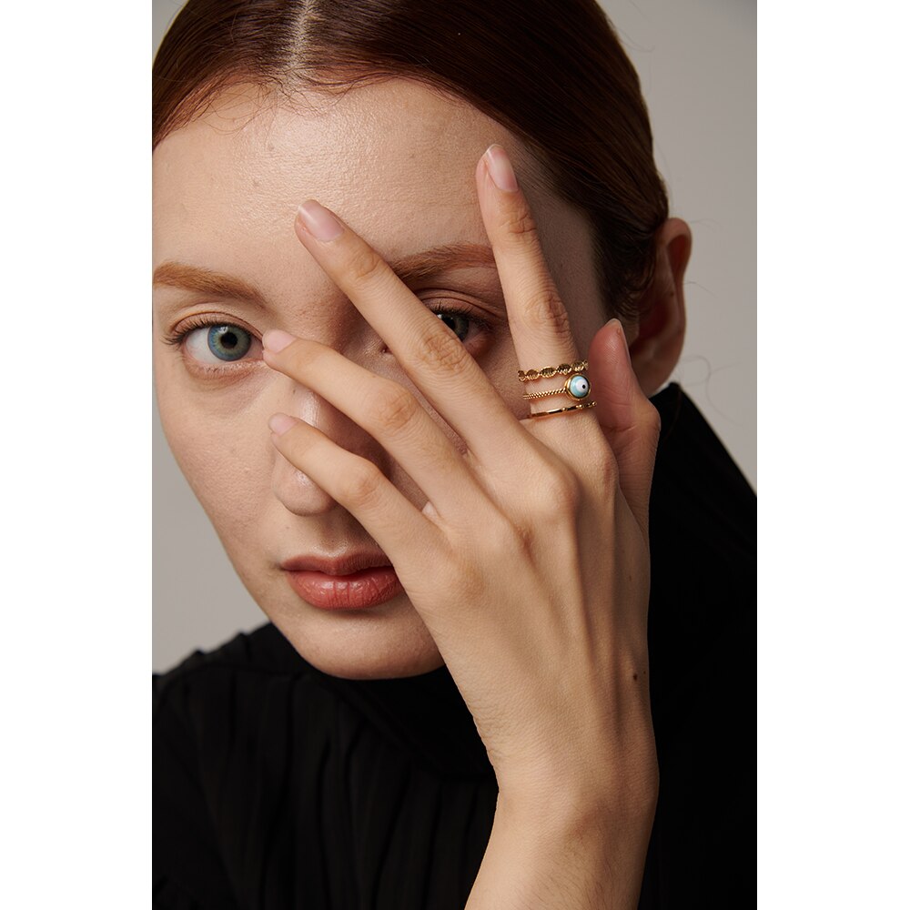 Anel Olho Turco em Ouro 18K