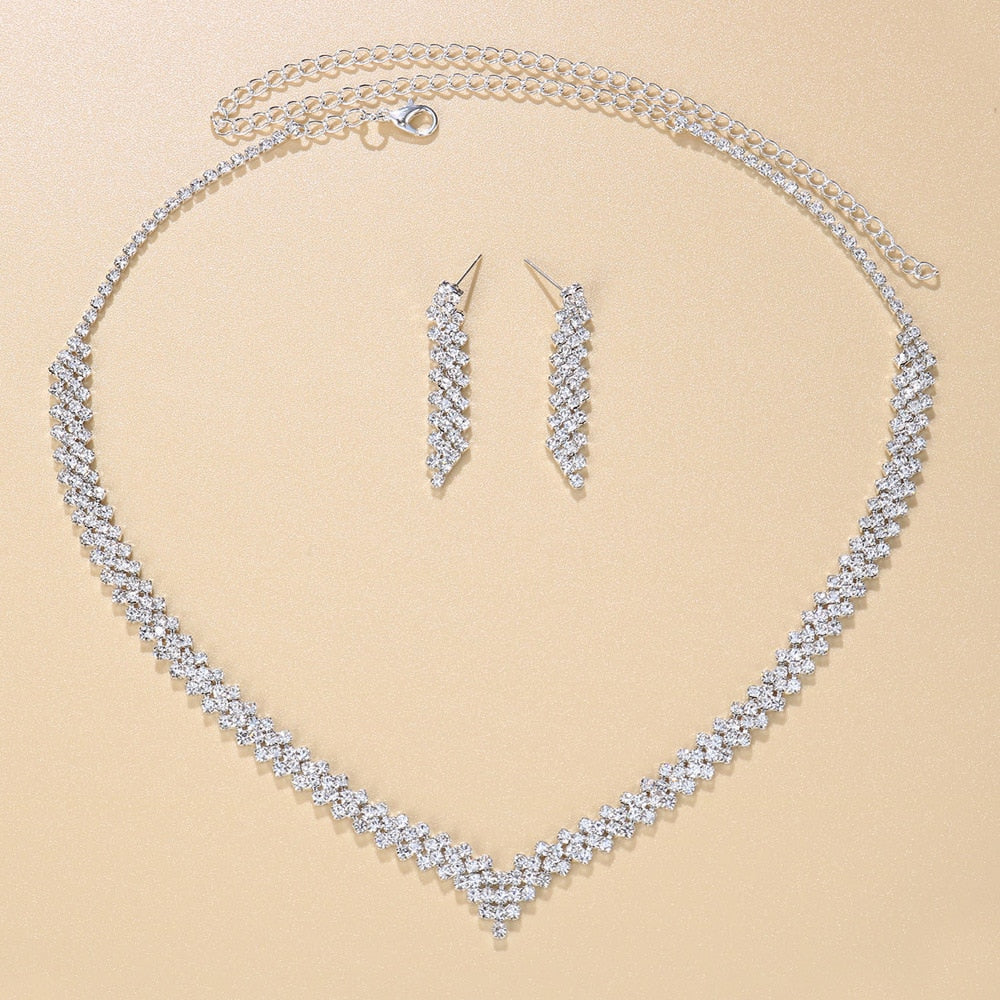 Conjunto Colar e Brincos Noelle em Prata 925