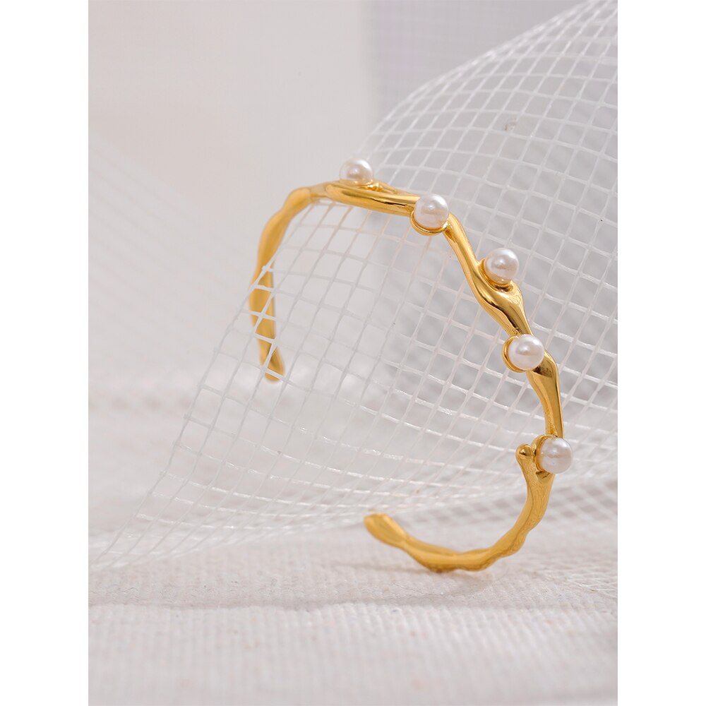 Bracelete Hera de Pérolas em Ouro 18K