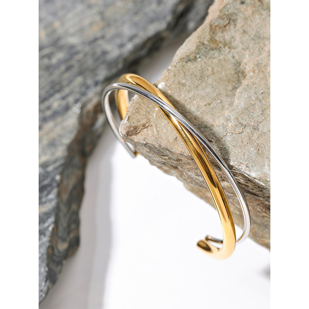 Bracelete Fortuna em Ouro 18K e Prata 925